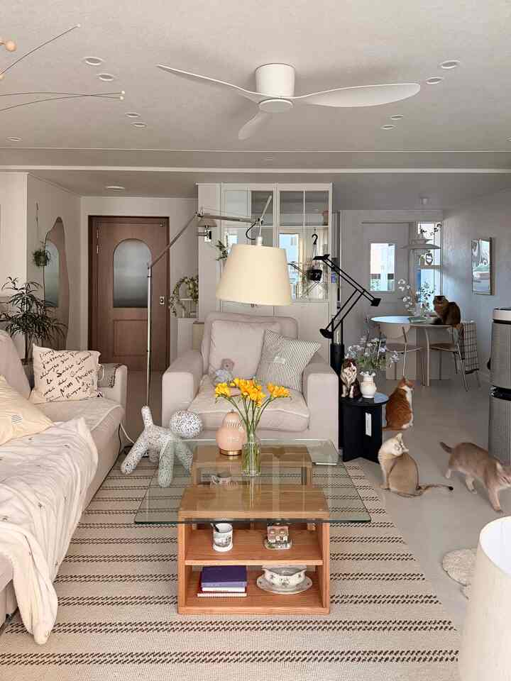 ＃インテリアノウハウ＃コンスープ記録集

空間に花があると雰囲気が変わります➿💛

きれいなフリジアのおかげで明るくいっぱいのリビングルーム..🌼

猫たちがいて、花はいつも慎重で、ニャンニに安全なストーク、ガーベラ、バラ、フリージアを交互に持っています。 🥹

今はバラを見ながら少し幸せを楽しんでいます。


＃リビングルーム＃リビングルームスタイリング＃ソファテーブル＃ラグ＃マジス＃オブジェ＃小道具＃シーリングファン＃モービル＃壁＃パーティション＃スペース分離＃ダイニングルーム＃ソファ＃1インソファ#コミュニケーション 

