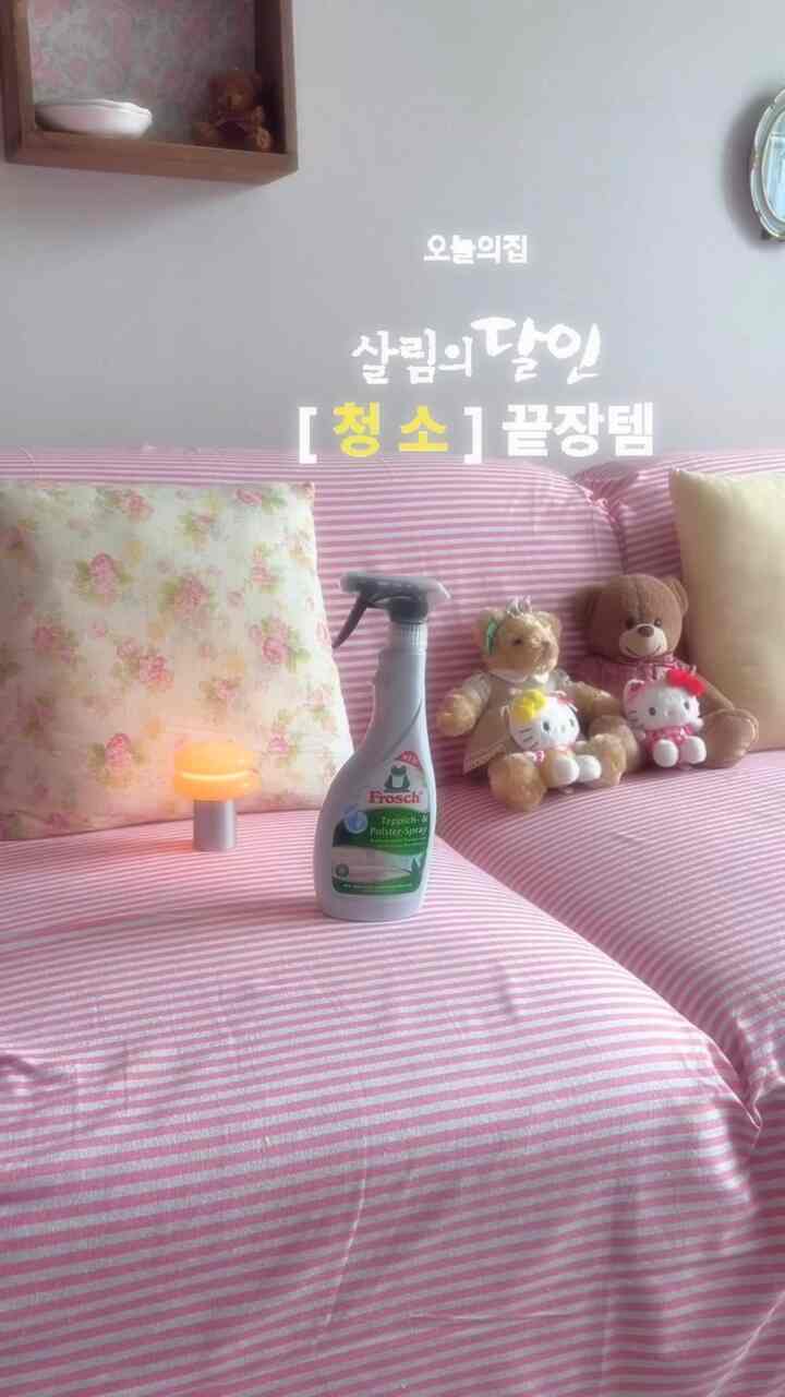 #애착살림템 

今日の家生活の月である企画展が3/30に始まります。
私はプロッシュファブリッククリーナーをお勧めします！ 

私たちの家にはファブリック製品が多いのに生活してみると食べ物を落としたり、注ぐことが多かったんですよ 😆 そんなたびキッチン洗剤で大変に拭き取って吸うのが大変でしたが、この製品を知ってからはちょっと心が快適になりました🫶

汚染された部分に製品を振りかけ、乾いたタオルやウェットティッシュでしっとり拭いてくれればすぐ消えますよ！仕上げる時は外から内側に円を描くように拭き取ると製品がよりよく飛びながら汚れが生じませんでした 🩵 詳細ページにも説明がよく出ていて従いやすくなります！  #오늘의집세일  #패브릭클리너 #패브릭관리 #청소템 #청소템추천 #프로쉬 