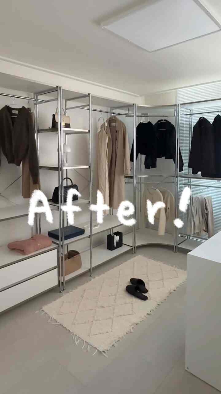 洋服の扉を開くたびにため息をついた方々…私だけではありませんか？🥲

「この服を全部整理していますㅠㅠ」心配で
毎朝「私の服はどこに行ったの？」探すのも日常でしたね😫

大きな心を食べて、今回まとめて芽しました。 
非ポアフターの違いが本当…大当たり🙊 

大量の服を掛けても寛大に収納され、
ハンガーが長さ別に分かれているので
服の長さに合わせて歩いておくので、探すのもはるかに簡単になりました。

深さも寛大です。
服が外に飛び出さずにすっぽり入って
はるかにきれいに見えました。

ムタゴンモジュラーハンガー
前月税の家でも気軽に使えて、

作り付けやシステムハンガーのように大きく工事する必要もありません。
引越しに行く時もそのまま持って行ける点も良かったです✨ 

気泡を抜いた低価格帯も大ヒット🌟 
ハンガー1台で10万ウォン前後で購入できます。
気軽にスペースにぴったりフィットすることができます。


白鉄フレームのクロムエッジポイント
服を掛けても空間そのものがすっきり見えて
まるでショールームのような感じ🤍
服を着替えた夫が「私は成功した男になったようだ」と🤣

ハンガーもスリムなホワイトカラーに合わせると収納スペース効率もはるかに高くなり、見た目にもとても綺麗になりました。

きれいで合理的な価格帯のハンガー。
座らないスリムなノンスリップハンガーの組み合わせ 
服を整理してしまった方にぜひオススメしたいです🤩🖤




＃賢明な消費＃コンスープ記録集＃ノンスリップハンガー 