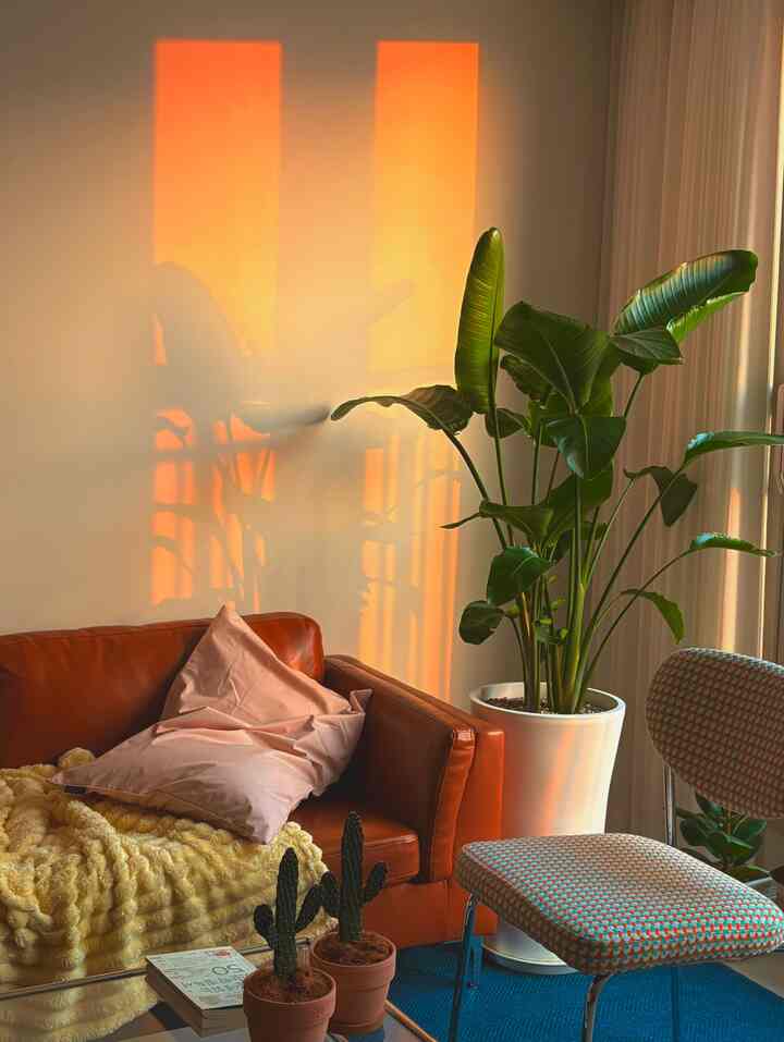 Sunset hanging on the wall 🌅

#MidCenturyInterior #거실인테리어 #레트로인테리어