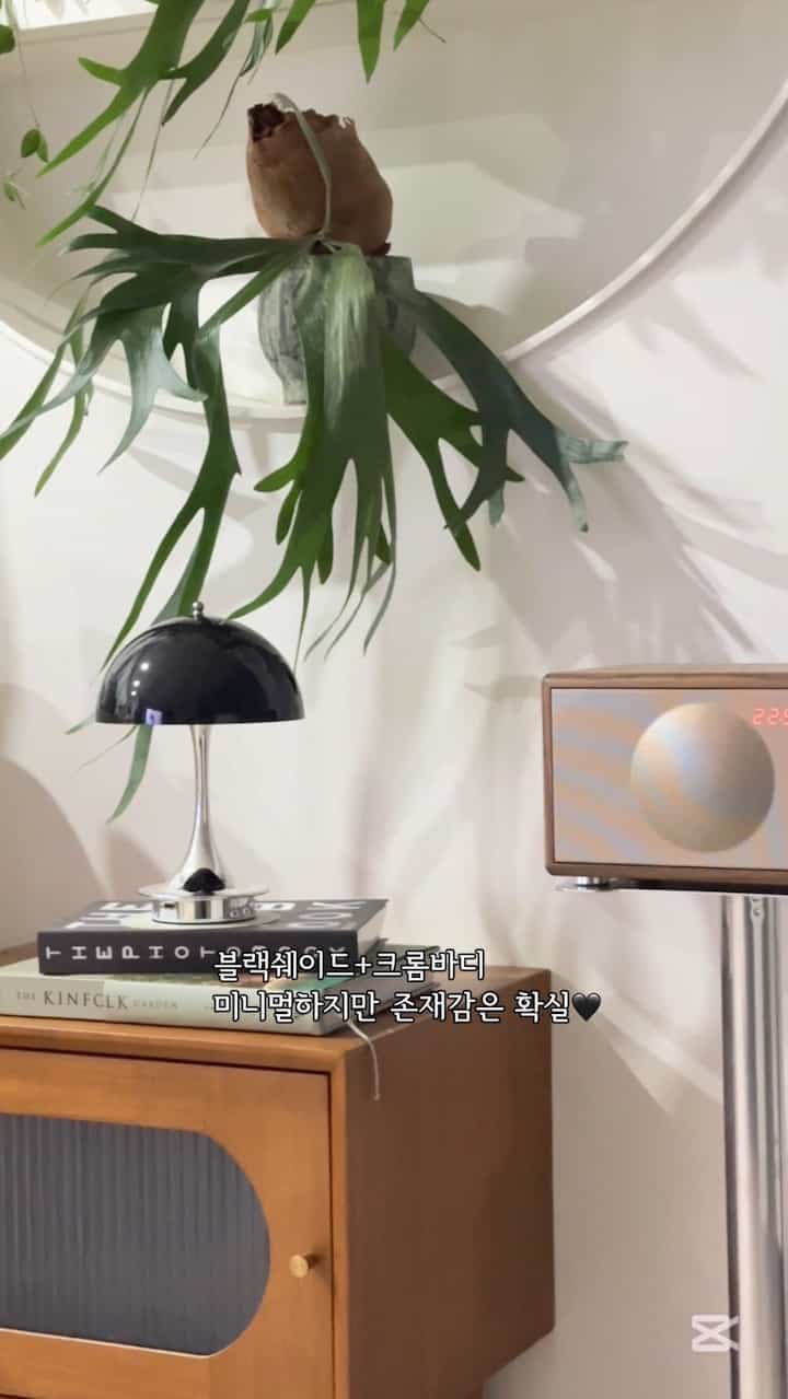 ＃かわいいテム最高です＃コンスープ記録集 
ポータブルムードなどひとつで雰囲気完成✨

最近リビングポイントライトでよく書いている
ドルリールイスポータブルムードライト🤍

ブラックシェード+クロムボディ🖤
日中はオブジェ、夜はムードなどで
どこにでも置くだけでも感性完成😎

ワンタッチで
3つの照明カラー変化・明るさ調整まで可能✨

充電式なので自由に移動できます。
活用度が本当に高くておすすめですよ🫶🏻


＃パトロール歓迎 