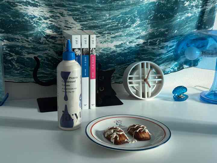  #버터떡  #파란색인테리어  