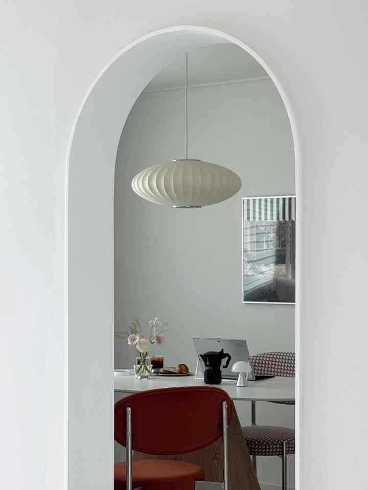  #맞팔 #아치형게이트 #화이트인테리어 #다이닝룸 #다이닝룸인테리어 #식탁인테리어 #한지조명 #아치게이트 