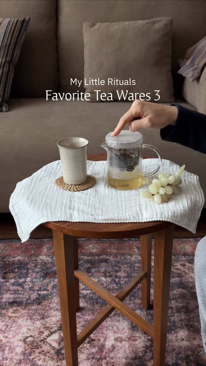 お好みシェア EP.04 よく使うティーウェア3つ紹介します 🍵

お茶を憂慮する時間もよく、ゆっくりと香りを感じながら飲む瞬間が一日をもう少し落ち着かせてくれました。

昨年フォレニムを通して知ったブランドなのに、ティーだけでなくティーウェアもいいです。お茶を飲む時間好きな方におすすめしたいアイテム！

＃コンスープ記録集＃賢明な消費