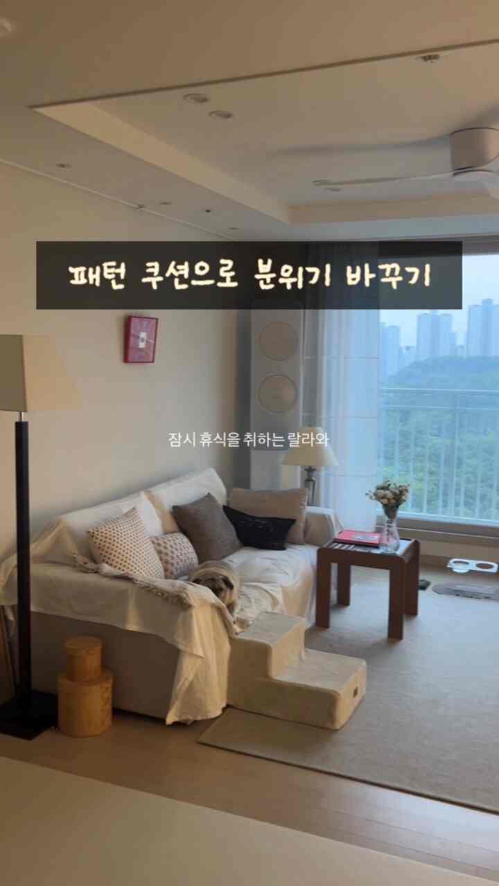 #예쁜템최고야 #콘수프기록집 

🏷️成長ホームクッション

最後の家は10坪で過ごしたので、ショパサイズがとても小さかったです。クッションをたくさん置きたくてもショパの大きさが小さいので二つくらいだけ置いても人が座る席がなかったんです 😅 だから私の好みで完全に飾れなかったのがちょっと残念でした。

引越した家はそれでも前回の家よりも広い
ショパも3人用になりました。
私が望んでいたように、ショパクッションも複数配置できて幸せな最近です。 

ザラホームクッション2個今回追加してみました！ 
私はヨレンミックス＆マッチが好きです：）
必ずセットではなくても自然に 
私のようにお好みで配置してみるのもおすすめです。  #쿠션 #쿠션커버 #쇼파추천 #20평대아파트인테리어 #20평대아파트 #반려견과사는집 #비오는날 #감성 #감성인테리어  #거실꾸미기 #믹스앤매치 #취향기록 #쇼파인테리어 #쇼파커버 