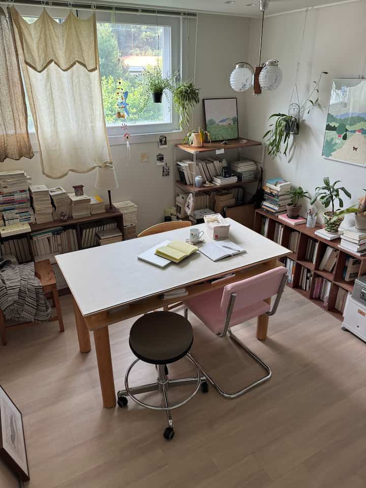 #오늘의우리집 #콘수프기록집 #콘수프기록 #서재 #서재인테리어 #작업실 
