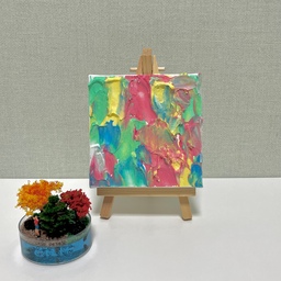 간단하게 DIY 할게 없을까 찾아보다가
다이소에서 모델링페이스트, 아크릴물감 발견 🎨
귀여운 미니 캔버스에 슥슥 칠했더니 작품이 됐어요 ෆ
테이블위에 두려고 이젤에 올려봤는데 귀엽네요 ..✿
#테이블꾸미기 #책상꾸미기 #방꾸미기 #방꾸미기소품 #집꾸미기 #집꾸미기소품 #소품만들기 #diy소품 #diy만들기 #맞팔해요 #콘수프기록집 #소품 #다이소 #다이소diy #다이소만들기 
