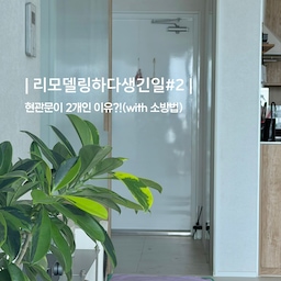 #리모델링하다생긴일
우리 집은 현관문이 두 개입니다. 
무슨 소린지 궁금하시죠?!😉
인테리어 전, 답답해 보이던 전실 안쪽 문을 보자마자
"여긴 왜 문이 두 개지? 당장 떼버리자!" 하고 호기롭게 뜯어냈습니다. 🔨💥
문 뗀 자리에 요즘 감성 넘치는 아치 게이트를 예쁘게 딱 만들었을 때만 해도 몰랐어요.🙂
이게 100만 원짜리 대참사의 시작일 줄은... 😱
원하던 아치 현관이 완성되어가던 그때, 
소방법이라는 벼락이 떨어졌습니다⚡️⚡️
알고 보니 저희 집은 전실 안에 소방시설(소화전)이 포함되어 있어서, 
전실 안쪽 문을 없애면 소방법 위반이 되는 엄청 특이한 구조였던 것...! (문 떼기 전에 알았어야 했는데...😭)
결국 다시 
힘들게 만든 예쁜 아치 틀 전격 철거 🔨 - 눈물의 마감 재작업 😭 - 원래 문이 있던 자리에 묵직한 방화문 신규 설치 💸
원래 있던 문 떼고, 
아치 만들었다 철거하고, 
결국 방화문 다는 데만 무려 100만 원 추가 지출...💸💸💸 
그치만 현관문 2개로 가장 안전한 집이 되었습니다! 🔥🛡️
현관 리모델링 하실때 소방시설 위치랑 법규 꼭 확인하세요...!!🙌❗️
#현관인테리어 #인테리어에피소드 #전실인테리어 #방화문 #전실 #현관문 #현관문인테리어 #현관 #현관중문 #현관리모델링