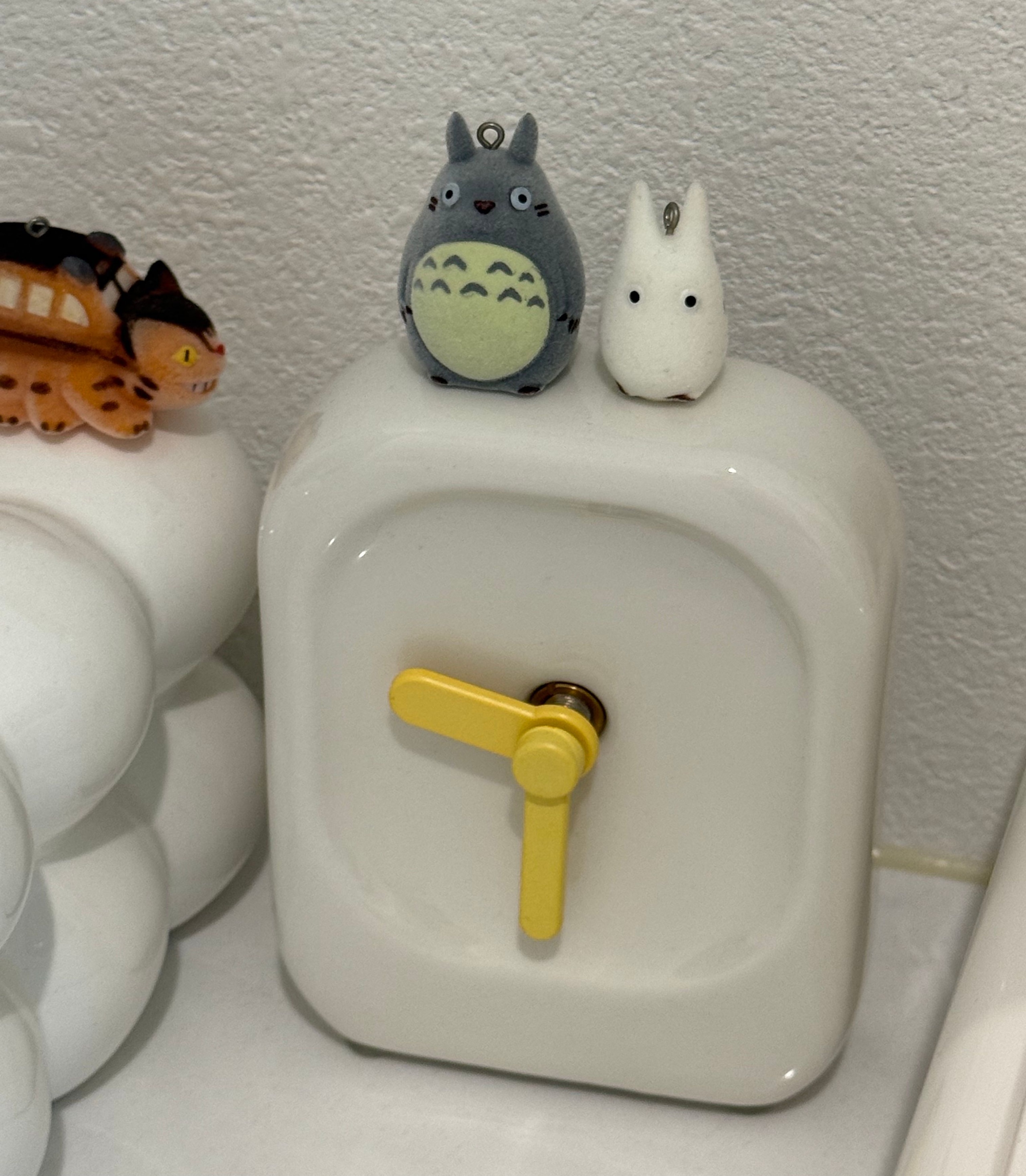 値下げしました…¥9900⇒¥9500 住友林業×hacoa ひのきの球体置時計 Bmix o'clock セラミック製 卓上時計［2色］ ブラック ホワイト