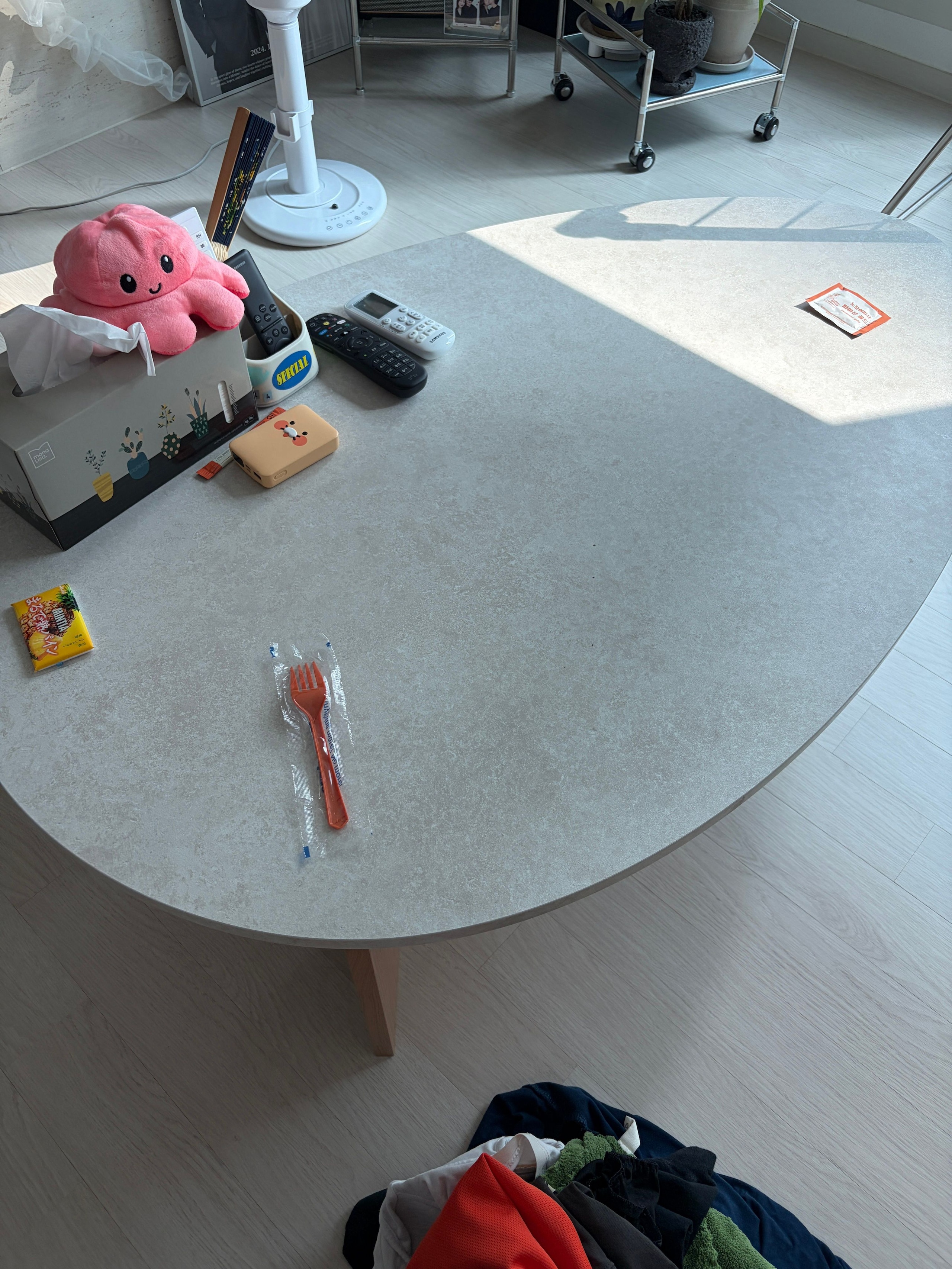 woodray メイ ローテーブル［2サイズ］ ホワイト 加工木材 幅 90cm 高
