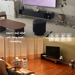 #눈물의시공영수증 #42평 #40평대 
42평 구축 아파트, 인테리어 시작부터 1억 견적 받고 충격... 하고 싶은거 다 넣은 상태로 미팅가서 견적서 받아보니 완전히 예산 오버되더라고요.
그래서 각성하고 제대로 딱 기준 정해서 PPT로 준비해서 갔더니 견적이 반으로 확 줄더라고요🫢
💸 항목별 영수증
🧾 철거/가설: 493만원
🧾 설비: 45만원
🧾 목공사: 1,089만원
🧾 타일: 745만원
🧾 도배: 395만원
🧾 바닥(강마루): 490만원
🧾 욕실: 356만원
🧾 필름: 90만원
🧾 탄성코트: 50만원
🧾 전기: 272만원
🧾 입주청소: 85만원
➡️ 공사비 소계 4,110만원
➡️ 가구 750만원 + 추가공사 200만원
➡️ 최종 5,060만원 (부가세 별도)
눈에 보이는 마감재(벽지, 마루)만 신경 쓰고 있었는데, 실제로 제일 돈이 많이 들어간 건 안 보이는 구조 작업(목공)이었어요. 철거하고 나서야 배관 문제랑 천장 몰딩 이슈가 있어서 추가공사로 200만원이 더 붙기도 했고요.
✅ 꿀팁:
예산 짤 때 마감재 비용만 계산하지 마시고 목공사 견적부터 먼저 물어보세요. 구축이면 추가공사 대비용으로 총 예산의 5~10%는 미리 비워두시는 걸 추천해요.
궁금하신거 있으시면 댓글 남겨주세요!
#리모델링성공기 #리모델링후기 #구축아파트 #구축아파트인테리어 #신혼집인테리어 #거실꾸미기 