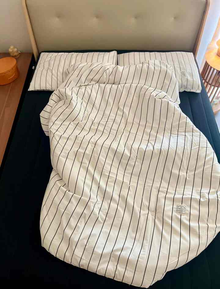 ＃インテリアノウハウ＃コンスープ記録集

寝室の雰囲気を変えたいなら
家具を変えるより寝具から変えてみてください🖤
アイボリーカラーに薄いストライプのように
パターンが過剰でない寝具を選ぶと
木製家具とも自然に合います🤍

寝具の一つに雰囲気を変える、最も簡単な方法！

＃秋の寝具 