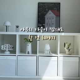 #연휴에뭐하집 
가을이 왔으니 연휴에는 집 분위기를 바꿔봐요🍂
정돈된 공간에 가을 느낌 액자 툭🌰
가을이 와서 설레는 마음으로
포인트를 조금 바꿔봤답니다:)
모두 연휴 마무리 잘하세요✨
#가을인테리어 #이너조깅 #가을액자
#거실꾸미기 #화이트인테리어 #이케아칼락스