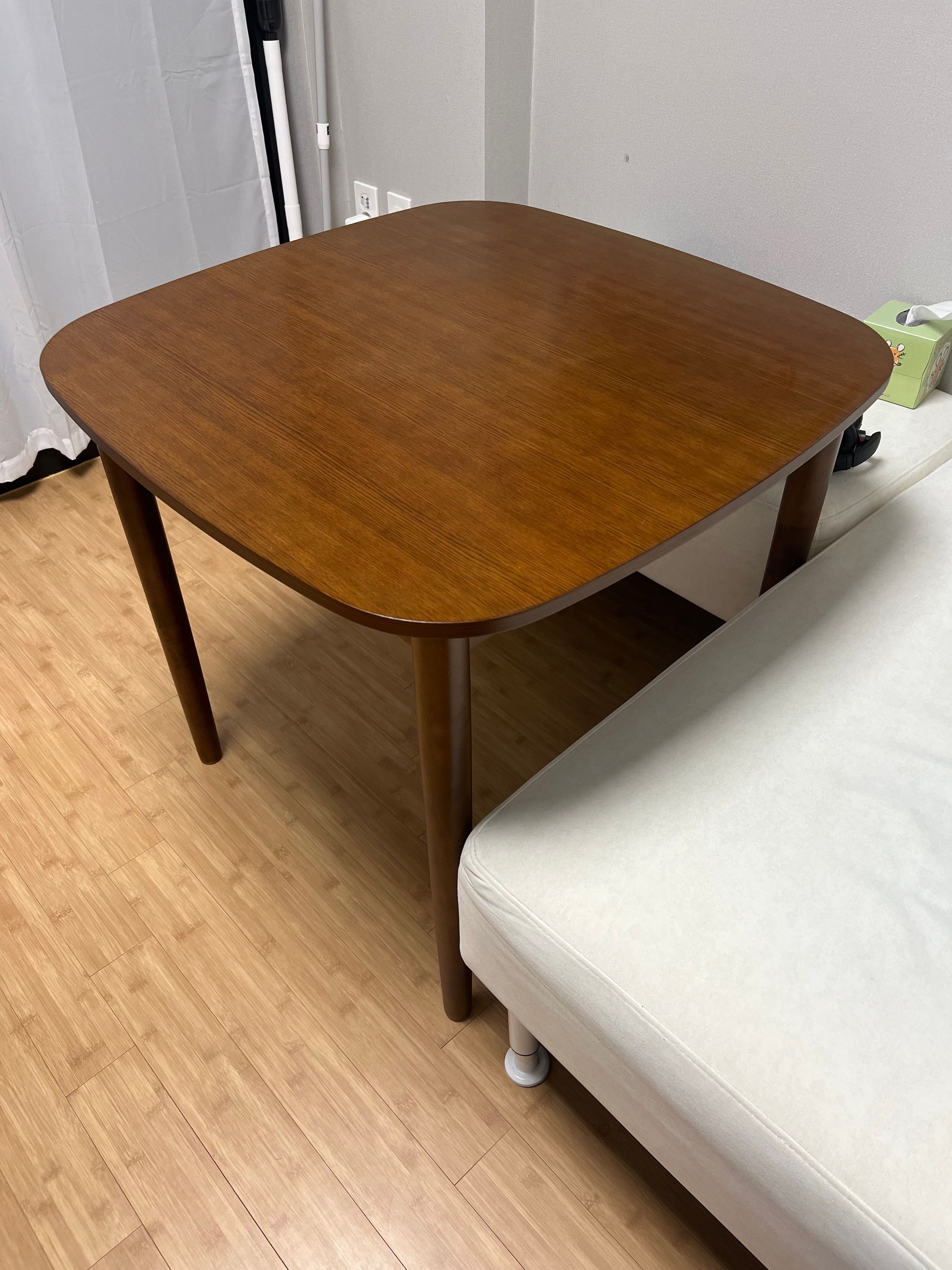 ORTHO HAY 天然木 スクエア ダイニングテーブル 800 2人用［2色