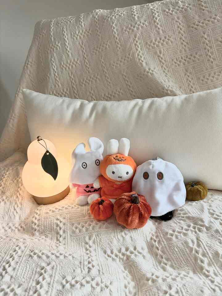 🍬Trick or Treat ！ 🍫
ハロウィンミッフィーとボリスが可愛すぎない？ 
幽霊布を裏返したミッフィーとボリスは布を蹴ることができます！
10月にはハロウィンミッフィーをバッグにつけて行ってこそ味わい🧡🧡

#trickortreat🎃 #miffy #halloween #루미르조명 #루미르열매조명 #미피 #미피인형 