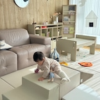 10개월아기 대근육 소근육 폭풍성장기!!
걸음마보조기 도움받아 열심히 걷고
베이비블럭 계단 오르내리며 허벅지근육 늘리기중
이제 스스로 30초?정도 서있기도 하는데 
정말 마냥귀엽고 기특하다

#현명한소비 #콘수프기록집 #아네씨 #아기가있는집 #아기매트 #유아매트 #아기가있는집거실 #육아 #육아는템빨 #육아일상 #10개월아기 #육아일기 