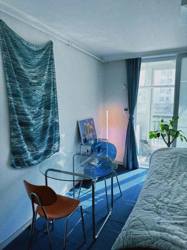 🇰🇷 2K｜ブルー📘で作り上げた、幻想的な2K築古マンション！