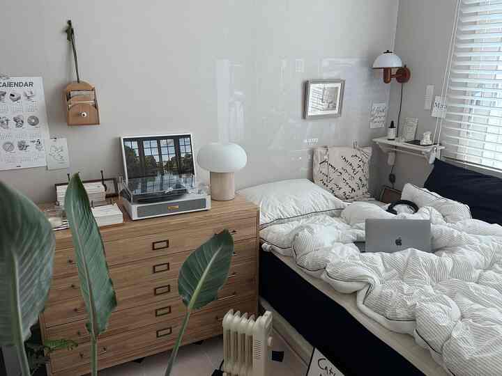 🇰🇷 1R｜カフェ気分で実家暮らし☕5畳あれば十分すぎる！