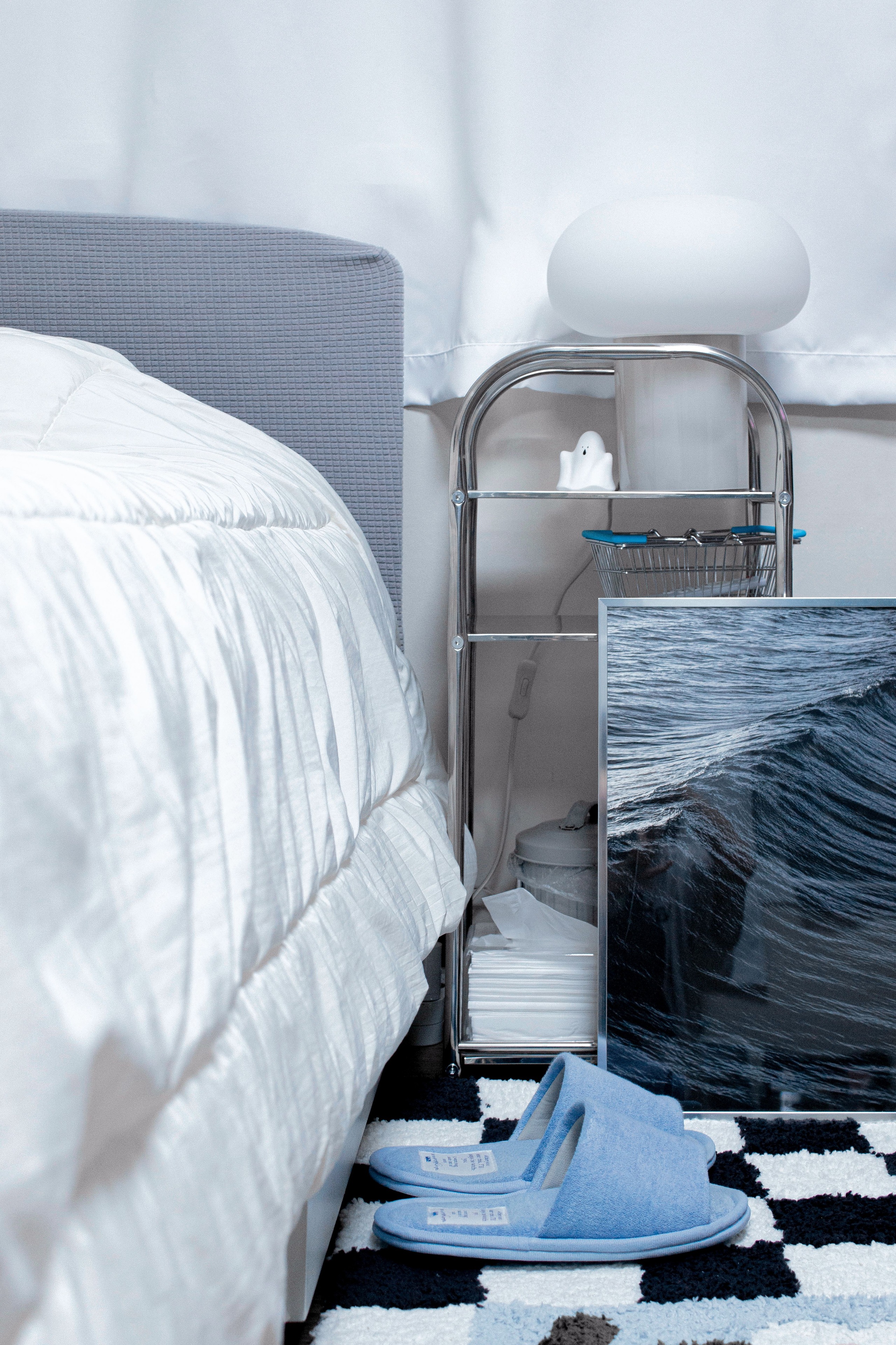 🇰🇷 1R｜実家の7畳部屋を透明感あふれる水色×白インテリアに💎