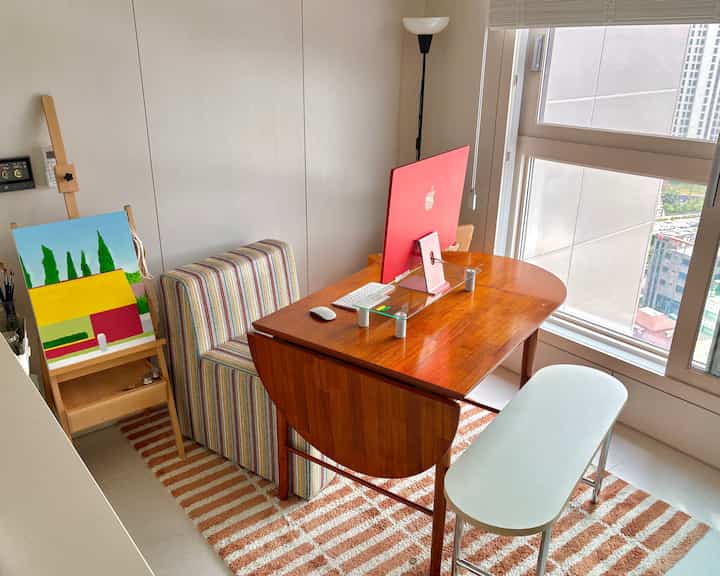 MID-CENTURY 楕円形 ダイニングベンチ［6色］を使ったコーディネート 1