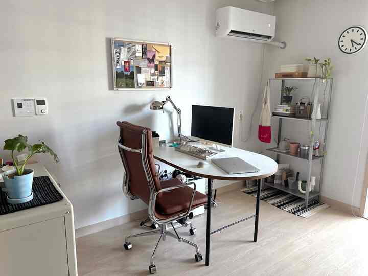 LINE 壁掛け時計［5色］を使ったコーディネート 1