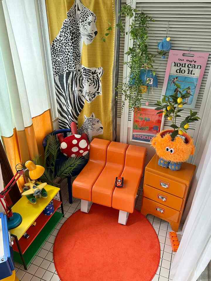 🇰🇷 3LDK｜遊べる、片づく！カラフルとモノトーンが共存する家