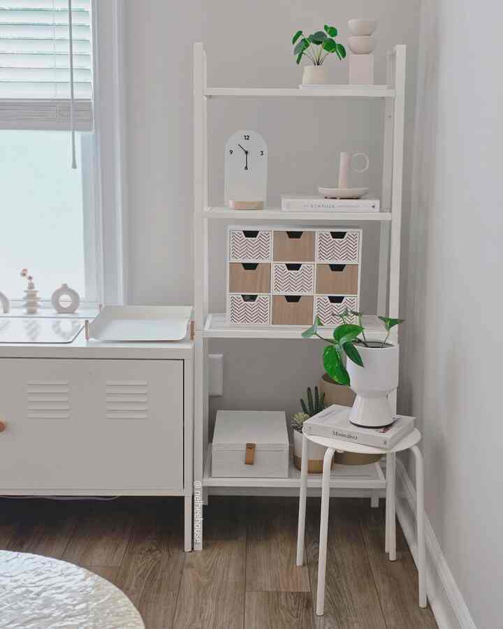 Every furniture here is from IKEA and they have been more than 13 years now, followed me from one state to another and to another...several times haha 😁 
Love the durability and timeless design 🤭

#ikea #homeoffice #homeofficedecor #white #beige #hm #Planterrier #plantinterior #plants 