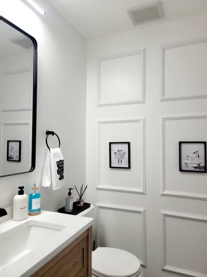 My guest bathroom set up 

#guestbathroom #bathroom #diffuser #Diffuserrecommendation #mouthwash #handwash #blackinterior 