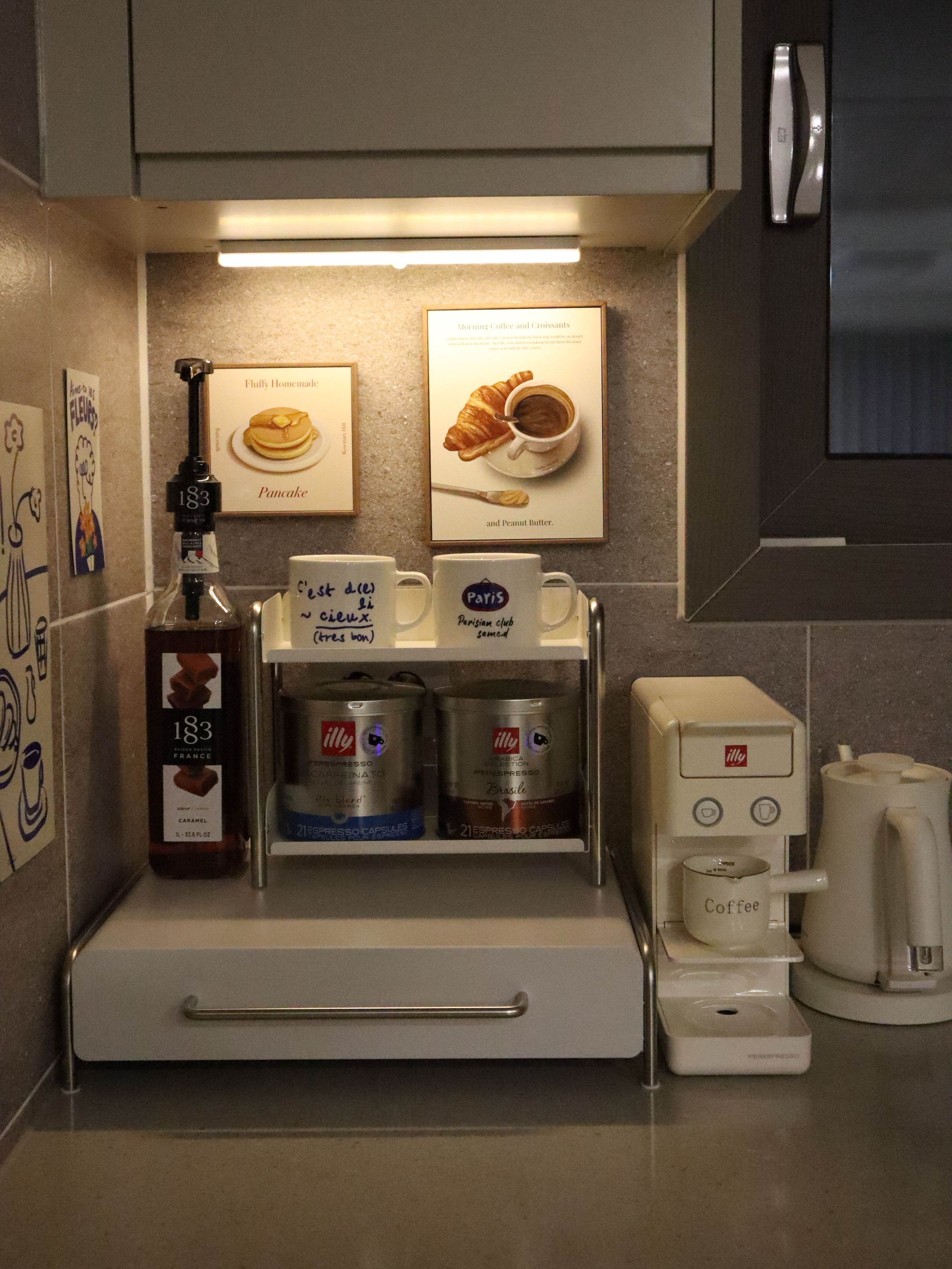 Elle Stainless Steel 2-Tier Kitchen Storage Rack user photo