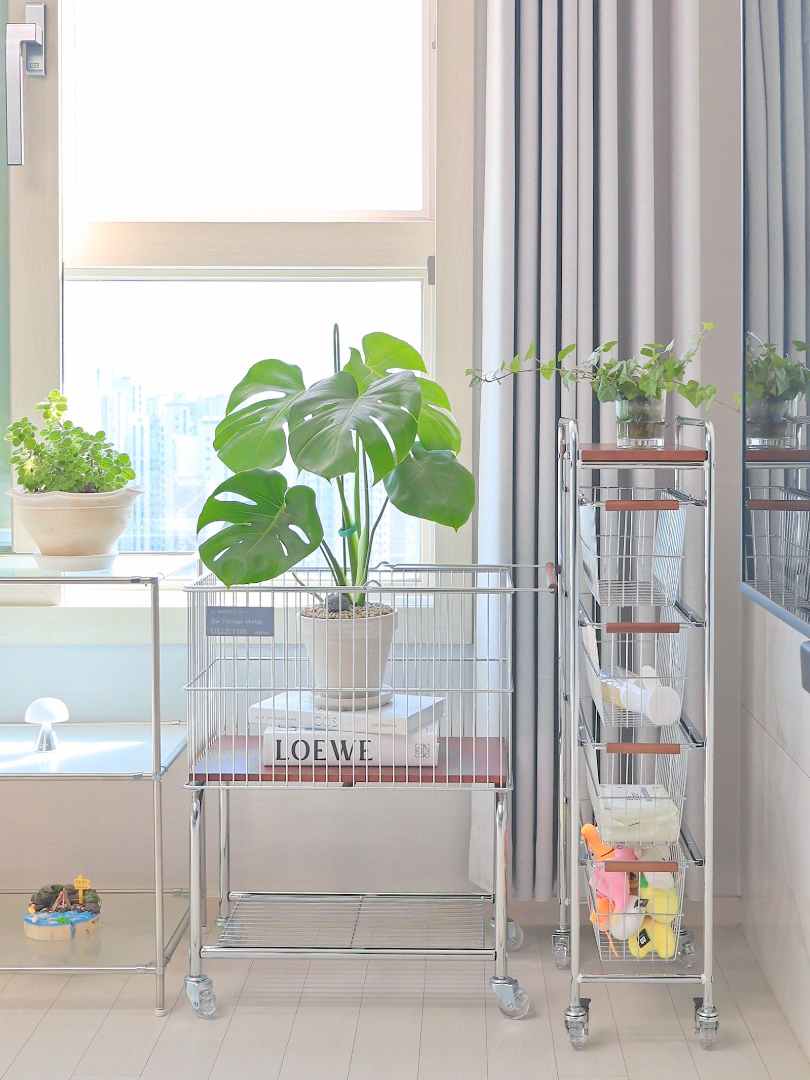 Pantry Gap Rolling Storage Cart in Wood & Steel user photo