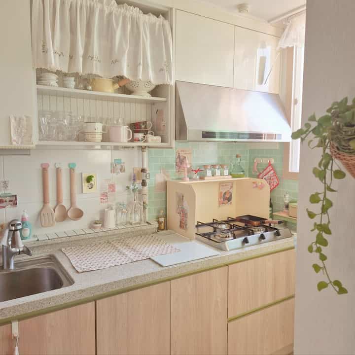 壁掛け コートラック 3連を使ったコーディネート 1