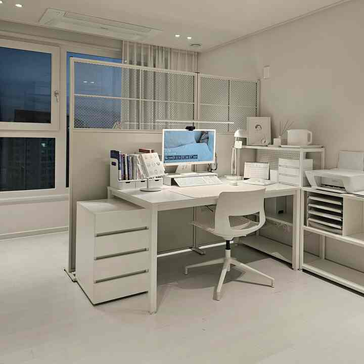 QUATTRO パソコン デスク［12色・19サイズ］を使ったコーディネート 1