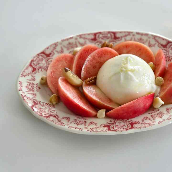  #재택점심 #홈쿡 #요리 #샐러드 #복숭아샐러드 #homecook