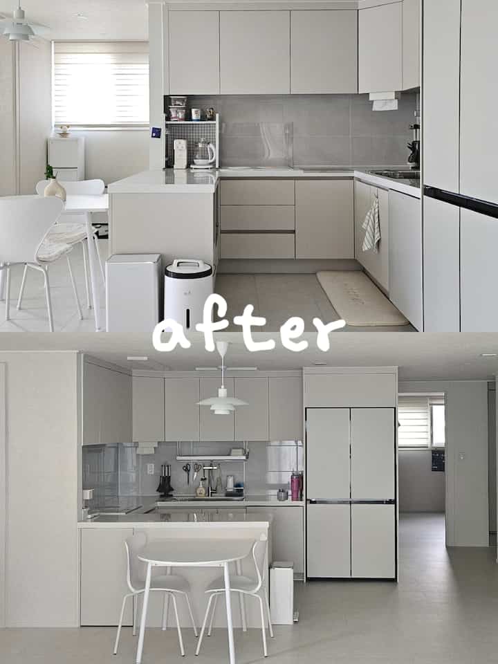  #살림살이 #주방템 #주방꾸미기  #인테리어 #주방인테리어  #비포에프터 #beforeafter  #회벽화이트
