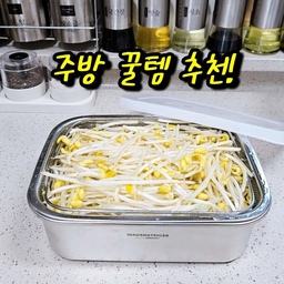 #콘수프기록집 #주방꿀템
콩나물은 여기에 담아보세요!
채반 포함 밧드라 세척 및 물갈기도 쉽고
뚜껑 포함이라 그대로 보관하면되요!
L사이즈라 크기가 커서 다양한 활용도로 사용 가능해요~
Tip, 물은 매일 갈아주셔야 신선하게 보관 가능해요😊
✔️ 바겐슈타이거 드레인 스텐박스 트레이 3종
- 부피 큰 식재료 보관부터 밀프랩까지 가능한 넉넉한 L 사이즈
- 스텐채반 + 스텐박스 + 뚜껑까지 3종 구성
- 재료 세척, 불림, 보관까지 한번에 가능!
#주방용품 #주방추천템 #주방템추천 #주방정착템 #주방용품추천 #스텐밧드 #스텐채반 #밧드 #채반 #바겐슈타이거 #식재료보관 #보관용기 #스텐용기 #맞팔 #소통 #답방 