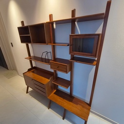 MASSTIGE DECO Nova Retro ウォールキャビネット ブラウン 加工木材 高