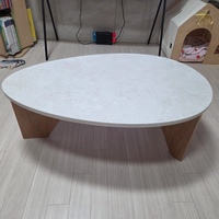 woodray メイ ローテーブル［2サイズ］ ホワイト 加工木材 高さ 34cm