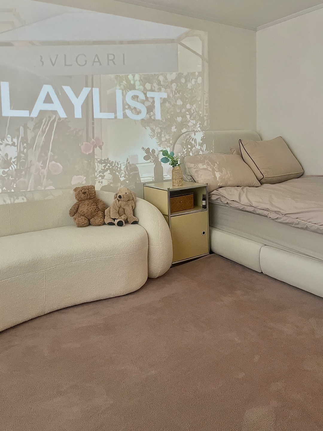 3-Seater Cream Bouclé Sofa user photo