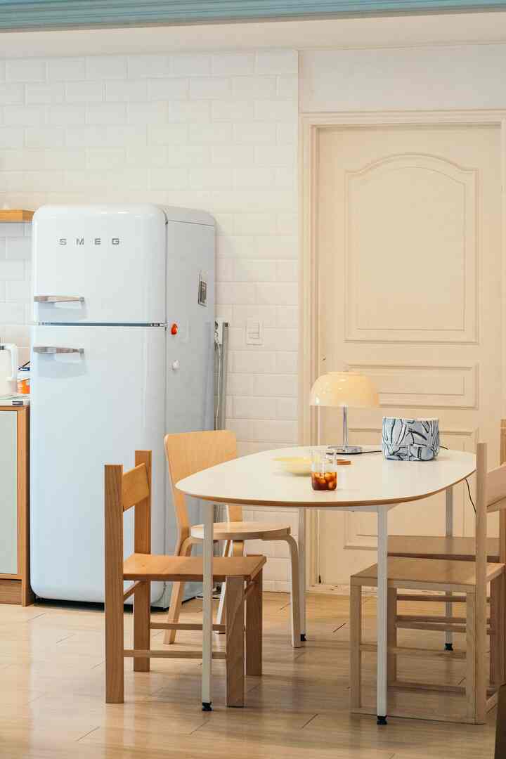 [カラフル+ウッドトーンキッチン] #스메그 #스메그냉장고 #알바알토 #주방꾸미기 