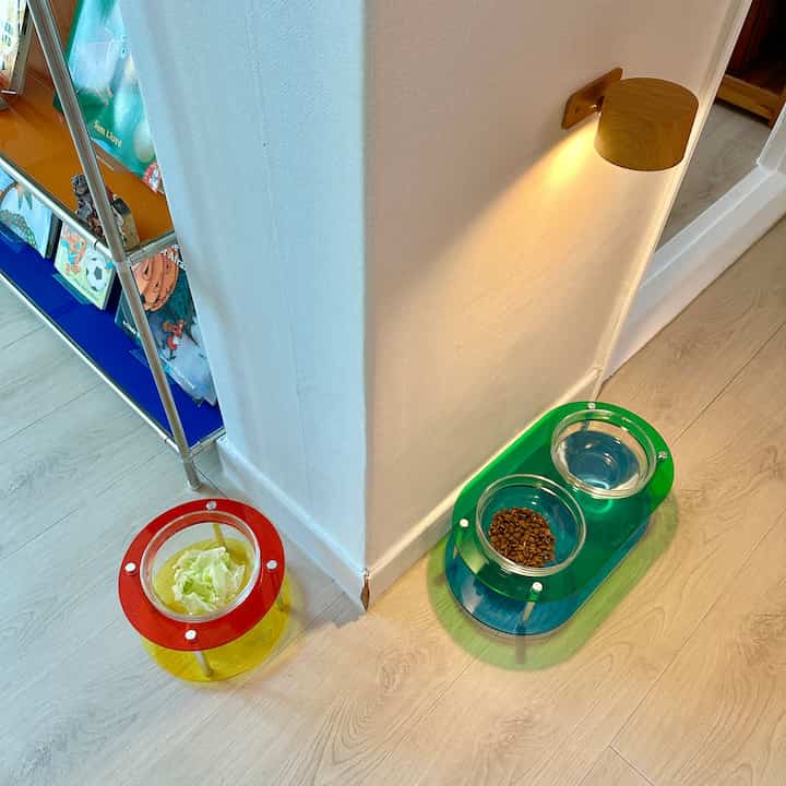 ペット用 フードボウル las'se ダブル カラーエディション［16色・2サイズ］を使ったコーディネート 3