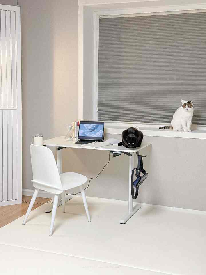 #デスクテリア

きれいなホワイトデザイン、 
家具＆ハウス電動モーションデスクで完成したホームオフィス💻✨

最近、コンピュータの前に座っている時間が増えています。
「私にぴったりの机」が切実でしたよ！

だから選択した家具＆家電動モーションデスク>_<

シンプルなホワイトカラーがリビングルームにもよく合い、
ワークスペースがはるかにきれいになりました✨😉

＃ftc9のストーリー＃ftc9
＃今日の子育て＃今日の子育て2
＃書斎＃書斎インテリア＃電動机＃高低調整机＃高さ調整机