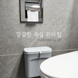 깔끔한 욕실 관리 팁
크게 세 가지로 나누어 설명드릴게요.
1️⃣ 공중부양템 이용하기
제품 하단 물때, 곰팡이 방지
2️⃣ 정리 루틴 만들기
유리 닦고 바닥은 물로 씻고 바로 스퀴지
3️⃣ 주기적으로 한 번씩 세제와 청소솔로 청소하기
화장실 청소용품은 청소가 끝나면 바짝 말려 수납.
#살림살이 #콘수프기록
#화장실청소 #화장실관리 #살림 #살림노하우
#욕실살림 #살림팁
