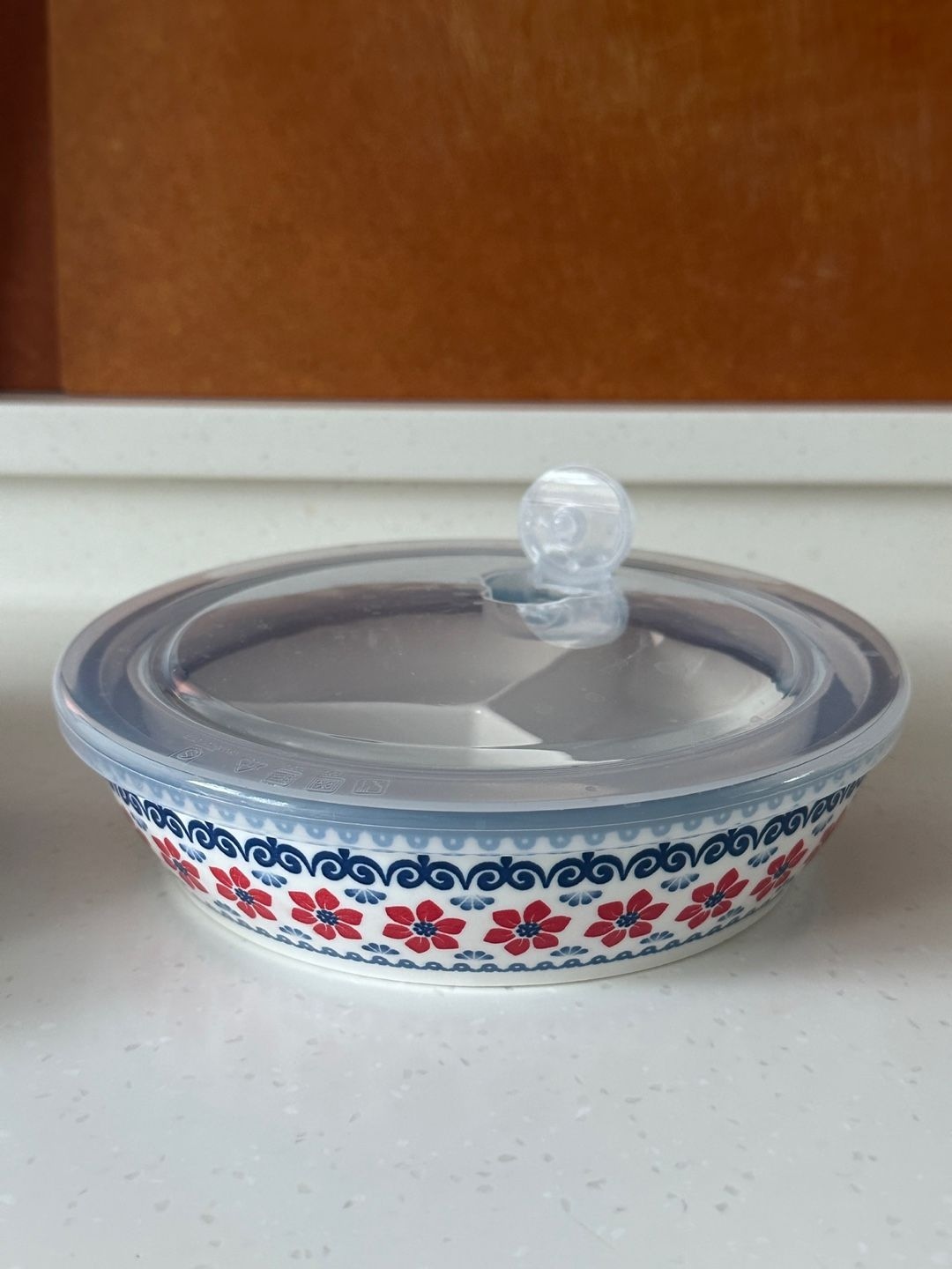 Floral 3-Compartment Food Storage Bowl Set with Lids (Set of 2) user photo