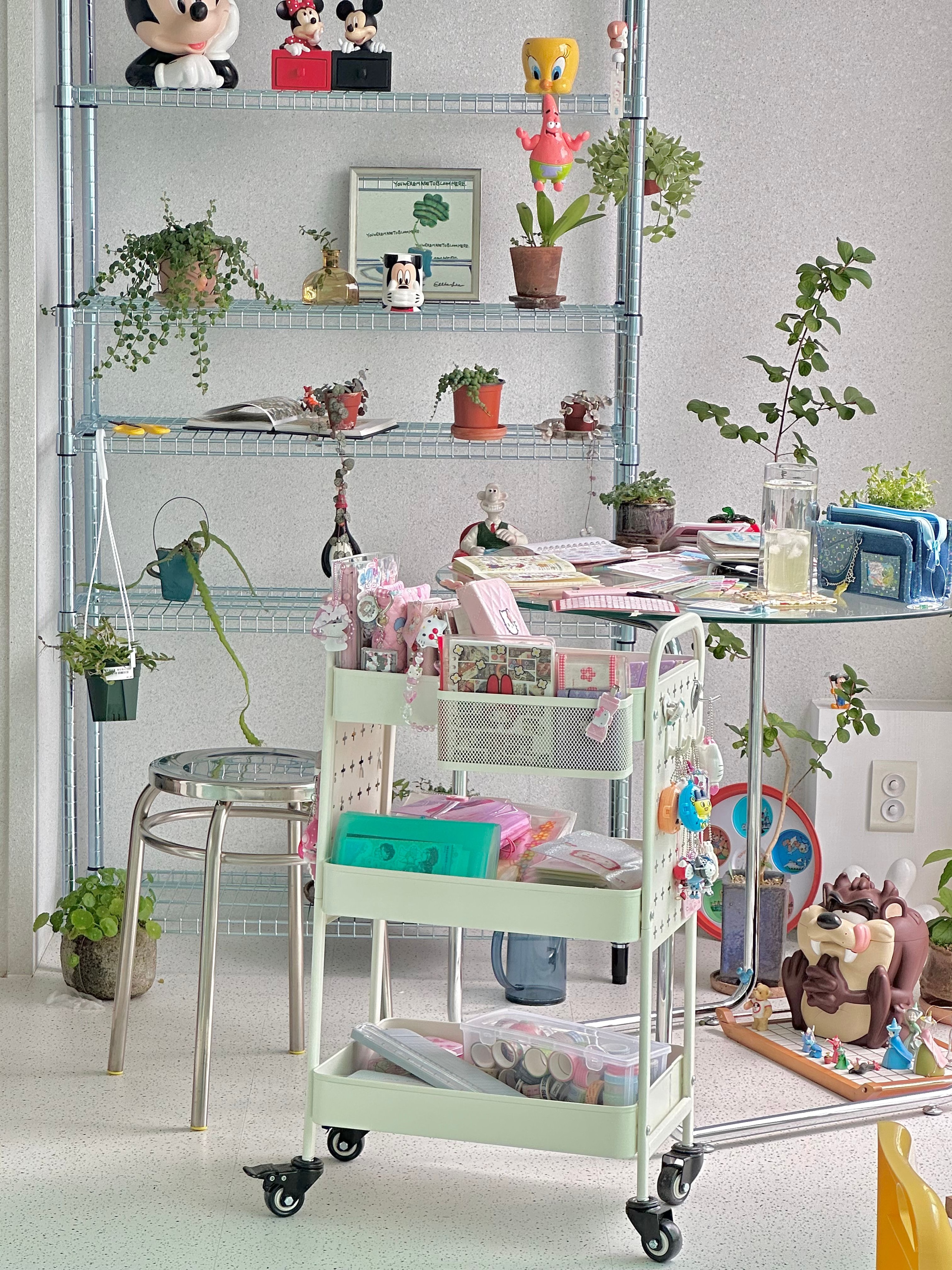 Kinsley Pegboard Utility Trolley Cart user photo