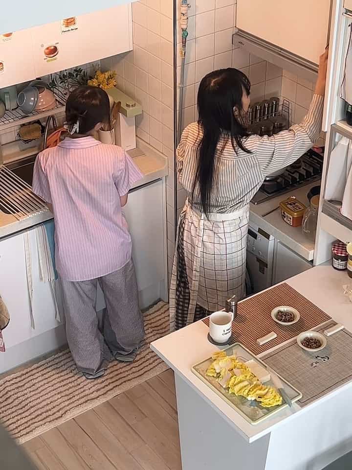 グリッド ハーフエプロンを使ったコーディネート 2