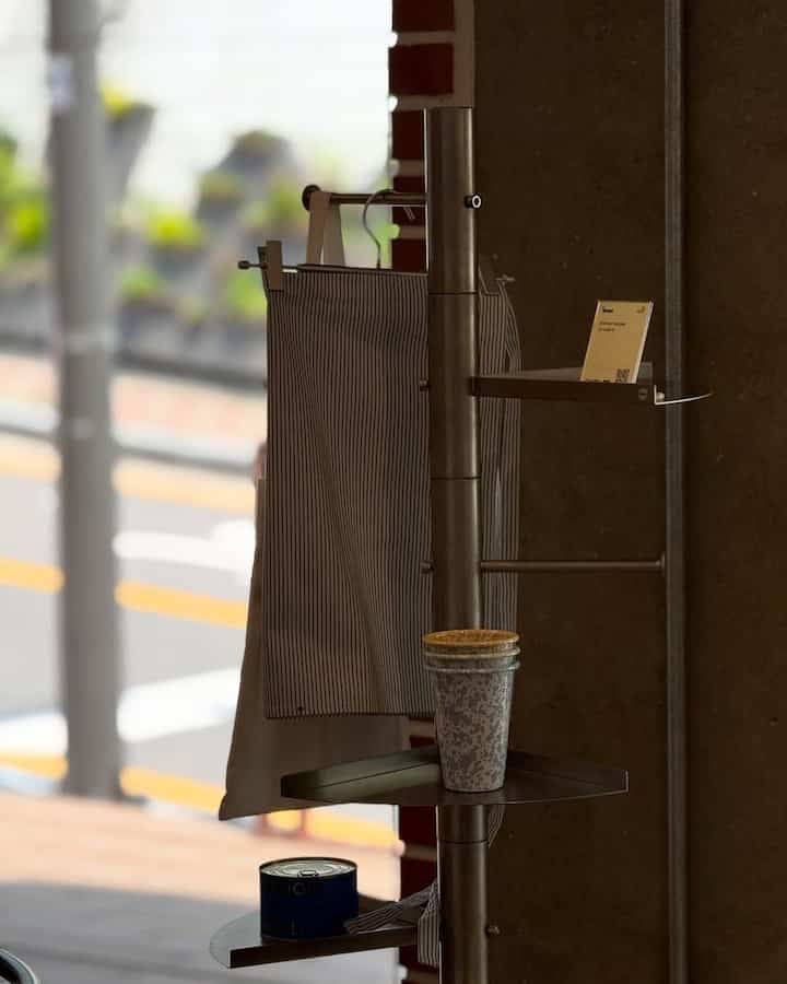 ストライプ ハーフエプロン［5色］を使ったコーディネート 2