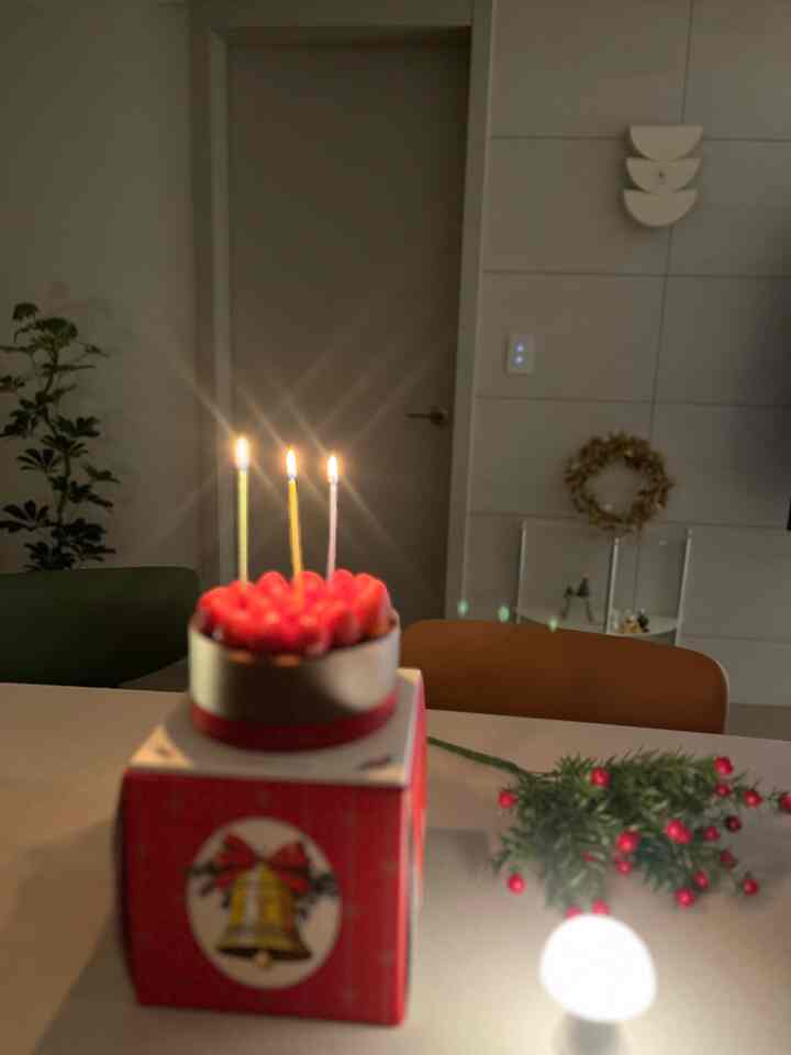  #크리스마스케이크

数年目のクリスマスイブは初生です🍓🍫🍰
食べ放題😆


