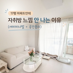 #우리집추구미
17평이라 거실 따로 두기 어렵다고 생각했는데
구성만 바꿔도 분위기가 완전히 달라지더라고요.
수납이랑 디자인 둘 다 놓치지 않으면서
공간을 나눠 쓰는 방법 정리해봤어요.