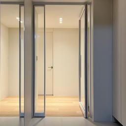 🚪✨🤍 ❝ 문을 열고 들어서는 순간 투명한 유리 중문과 매립 거울 오브제를 통해 내부 공용부까지 시각적 깊이감을 무한히 확장한 하이엔드 현관 레이아웃! 단정하고 포근한 크림 베이지 가벽을 바탕으로 삼고, 디딤석 경계선과 도어 문선을 두께감 없이 1:1로 플랫하게 면 정리하여 최고급 갤러리 쇼룸의 단정함을 구현한 웰컴 스팟 설계입니다. ❞
✔️ 시각적 개방감과 연결성을 극대화한 중문 스퀘어 레이아웃 (𝙒𝙀𝙇𝘾𝙊𝙈𝙀 𝙁𝙇𝙊𝙒)
현관 진입부의 컴팩트한 스퀘어 프레임이 주는 답답함을 해소하고 내부 거실 복도 라인과의 유기적인 시선 공유를 위해 슬림한 화이트 알루미늄 프레임의 대형 통유리 비대칭 중문을 구획했으며, 좌측 가벽면 전체에는 거실 복도의 단정한 그리드와 우드 마루 텍스처를 자연스럽게 투영하는 대형 거울 면을 배치하여 구조적인 개방감과 보행 동선의 안락함을 완성했습니다.
✔️ 가벽과 도어가 하나로 이어지는 무문선·매립형 선 정리 (𝙎𝙇𝙀𝙀𝙆 𝙅𝙊𝙄𝙉𝙏)
현관 디딤석 타일 마감선과 내부 우드 바닥재가 만나는 조인트 경계면에 투박한 재료분리대를 과감히 제외하고 정밀하게 단차를 맞춘 슬림 선 정리를 적용했으며, 복도 저편 프라이빗 룸의 진입 도어 역시 두꺼운 문틀 없이 벽체와 플랫하게 밀착되는 무문선 공법을 적용하여 단 1mm의 유격이나 단차도 허용하지 않는 무결점 표면 평활도를 구현했습니다.
✔️ 프리미엄 메테리얼의 질감 대비와 매립 광원 밸런스 (𝙂𝙇𝘼𝙎𝙎 & 𝙒𝙊𝙊𝘿)
빛 반사가 없는 매트한 크림 화이트 벽면과 투명한 유리, 그리고 내부 복도의 따스한 내추럴 우드 마루의 프리미엄 메테리얼 밸런스를 조화롭게 매치했으며, 안쪽 복도 천장 라인을 따라 일렬 분배 타공된 매립 다운라이트의 포근한 주백색 광원이 현관 유리면과 거울 오브제 위로 은은한 그라데이션 음영 실루엣을 떨어뜨려 공간 전체의 품격 있는 온기를 세련되게 완성해 줍니다.
#현관인테리어 #현관디자인 #현관리모델링 #아파트리모델링 #아파트인테리어 #공용부인테리어 #현관중문 #중문인테리어 #비대칭중문 #유리중문 #슬림중문 #화이트중문 #현관거울 #전신거울 #매립거울 #신발장제작 #가구월 #디딤석 #포세린타일 #마루시공 #무문선 #무몰딩 #면정리 #하남인테리어 #유쾌한녀석들