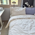 아이 방도 슬슬 겨울 준비 🤍🛏️

화이트 침구로 바꿔주니 방이 더 깔끔하고 포근해 보이네.
창밖으로 노랗게 물든 나무까지 보이니 가을 분위기도 제대로 🍂

침구 하나 바꿨을 뿐인데 잠자리 분위기가 달라지는 게 참 좋다.
이제 아이들도 이불 속에서 꼼지락거리다 늦잠 자는 거 아닌가 몰라요 ㅎㅎ

우리 집 침구 교체는 이렇게 하나씩 진행 중  
#콘수프기록집 #예쁜템최고야 #침대꾸미기 #침구스타그램 #방꾸미기 #아이방스타그램 #집꾸미기 #집스타그램 #홈스타그램 #홈인테리어 #감성인테리어 #오늘의집온라인집들이 #우리집기록 #일상스타그램 #육아일상 #아들맘 #초등맘 #중등맘 #소통해요 #일상소통 #맞팔 #선팔 #선팔하면맞팔 #맞팔환영 #소통환영 #좋반 #좋아요반사 #인친환영 #서이추 #서이추환영